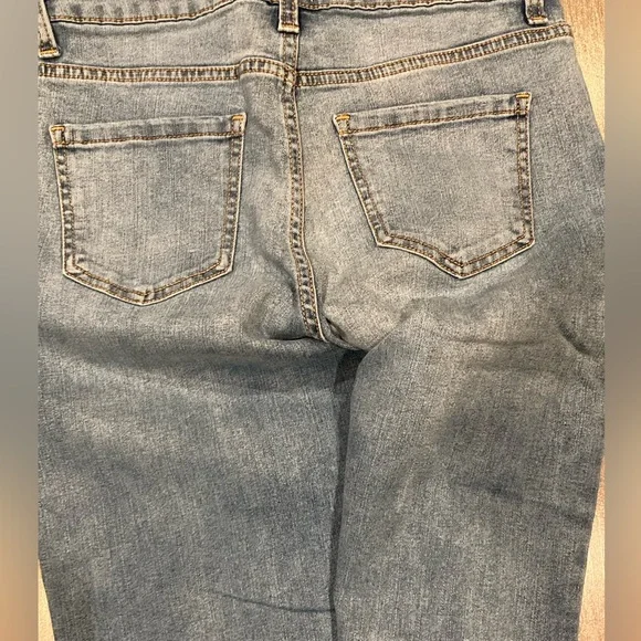 Wide Leg Blue Denim Jeans - Picture 5 of 5